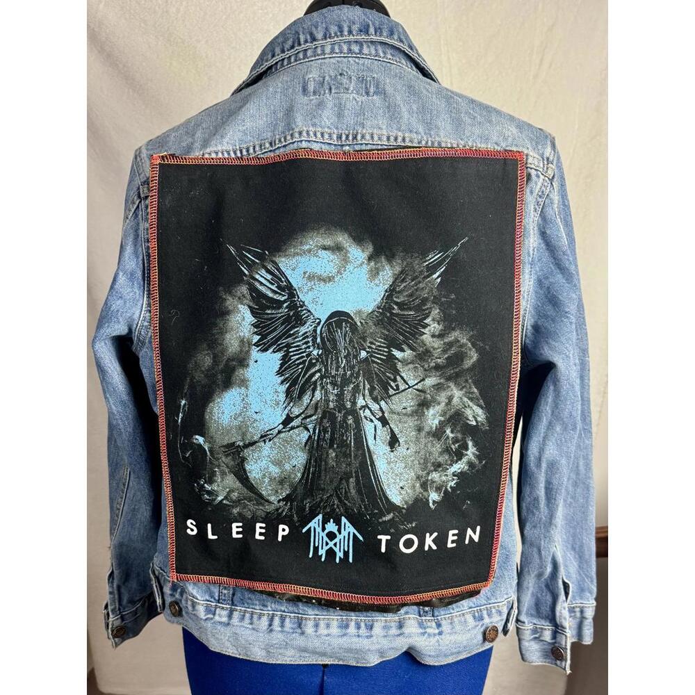 Two Face Threads Changeable Patch Denim Lucky Bra… - image 1